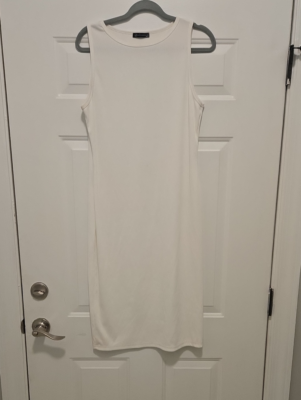 Sleeveless White Maxi Dress - Clean Minimalist Style